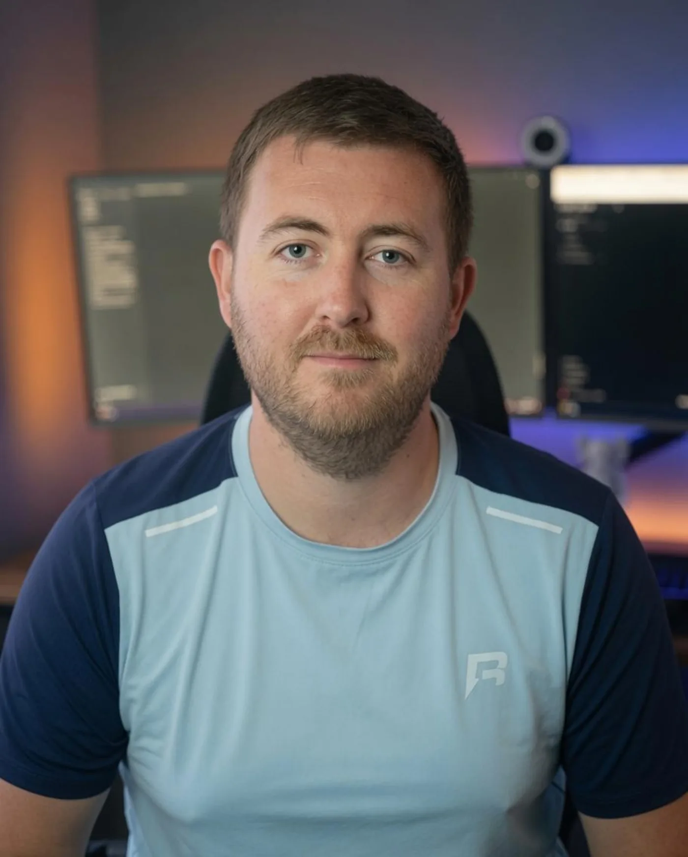 Lloyd Robinson at his desk